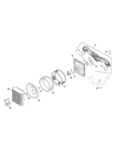 Kohler Cv670-0013 Air Intake And Filtration Diagram and Parts List for ENFORCER48 53AH3AGN050-22HP Cub Cadet Lawn Tractor